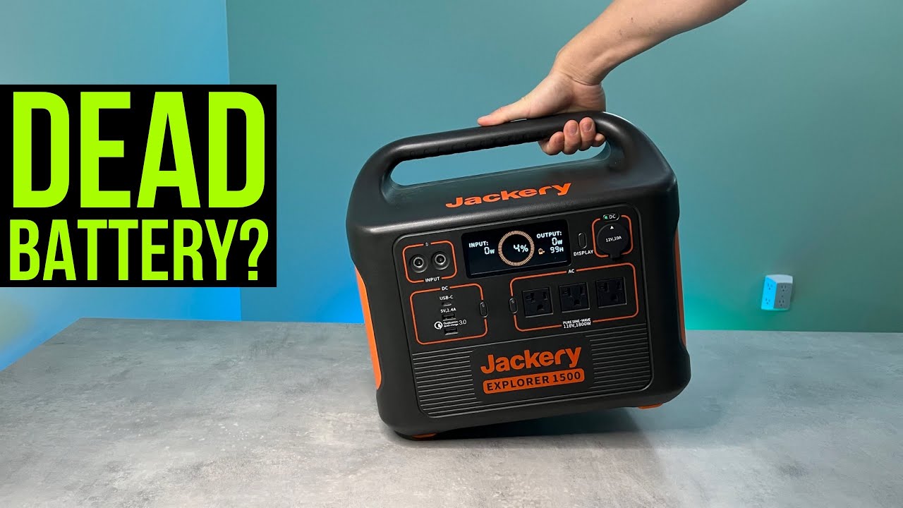 Reset Jackery Power Station (If it won't start)