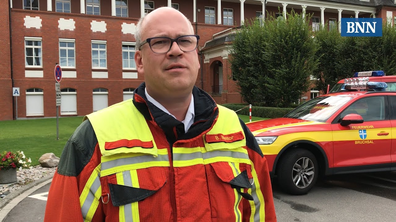 Gro&szlig;einsatz am Bruchsaler Krankenhaus (15.08.2019)