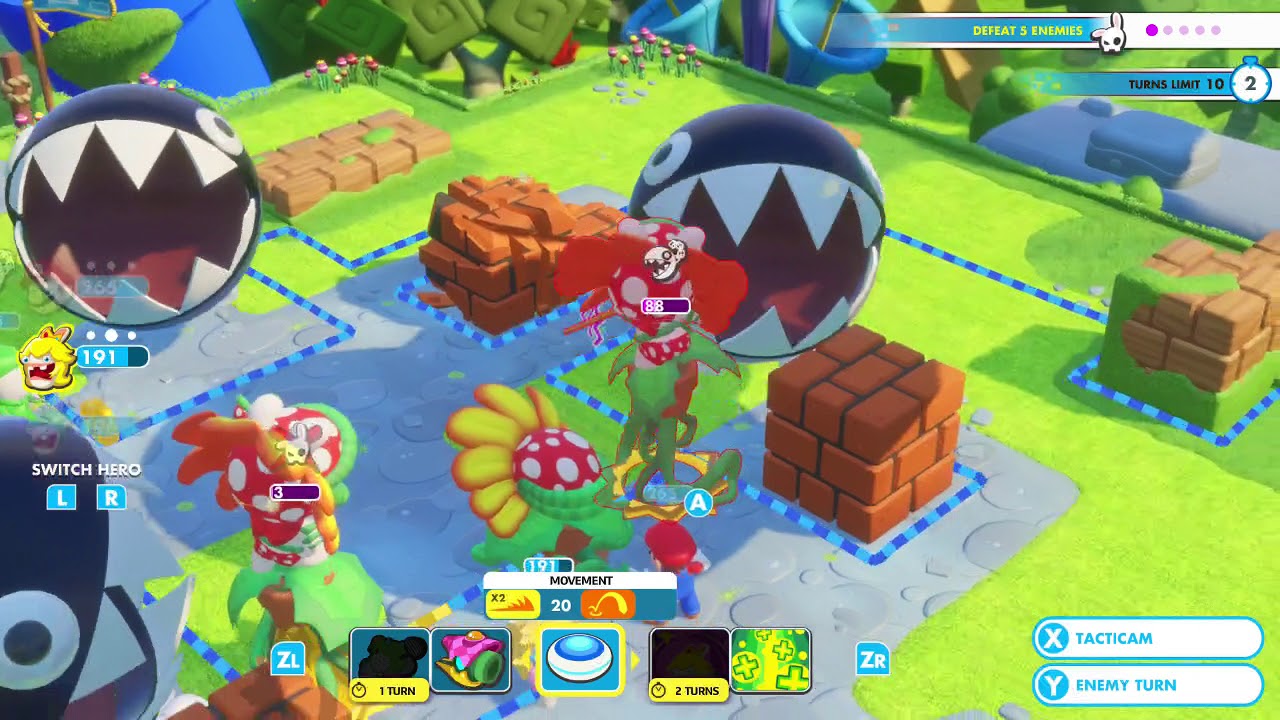 Mario + Rabbids Kingdom Battle Challenge 1-7 Once Bitten, Twice Shy