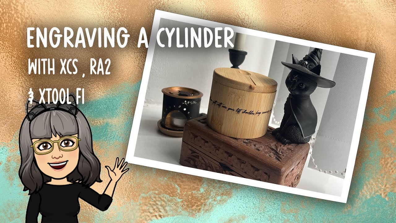 Engraving a cylinder with the RA2 Rotary attachment for the F1 (snappy title, eh?)