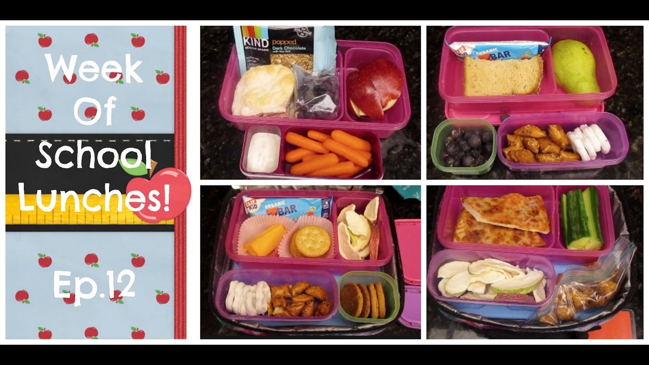 Week of School Lunches + What She Ate ep. 12!