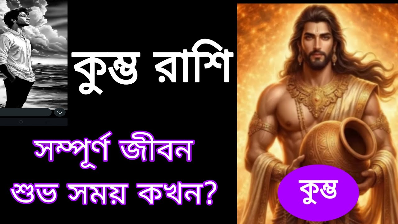 🙏কুম্ভ রাশির সম্পূর্ণ জীবন🙏 , কুম্ভ রাশির গোল্ডেন টাইম কখন?🙏 কুম্ভ রাশি ও লগ্ন 
