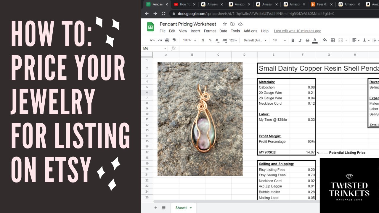 How to Price Your Jewelry Listings for Etsy (Higher Resolution Repost)