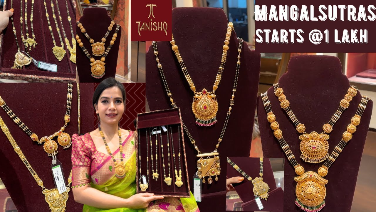 Tanishq Light weight to Heavy party wear Long Mangalsutra Designs with wt & price|Heavy mangalsutra