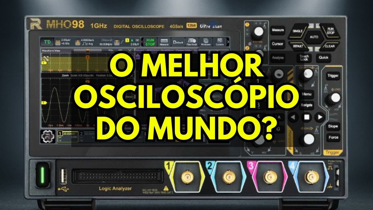O MELHOR Osciloscópio de 1GHz? Review SINCERO do Rigol MHO98 - Eletronica Facil