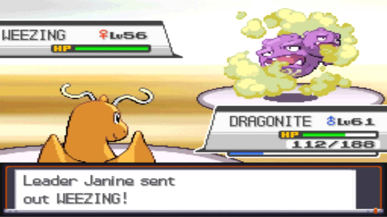 Pokémon Soul Silver - Battle vs. Leader Janine [Rematch]