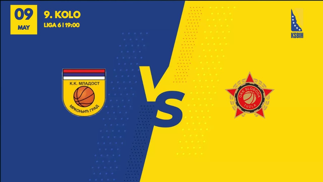 KK Mladost - OKK Sloboda - 9. kolo - Liga 6 - KSBIH - 2023/2024