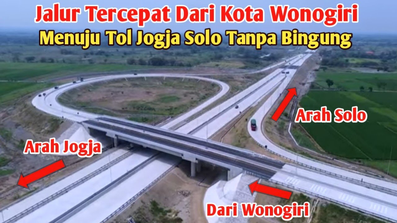 ANTI BINGUNG JALUR TERCEPAT DARI WONOGIRI MASUK TOL JOGJA SOLO