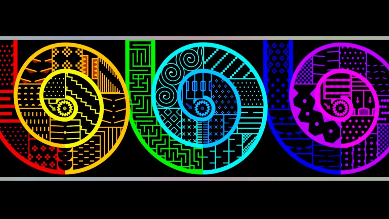 The Colorful Triple Spiral Race! - Marble Race In Algodoo