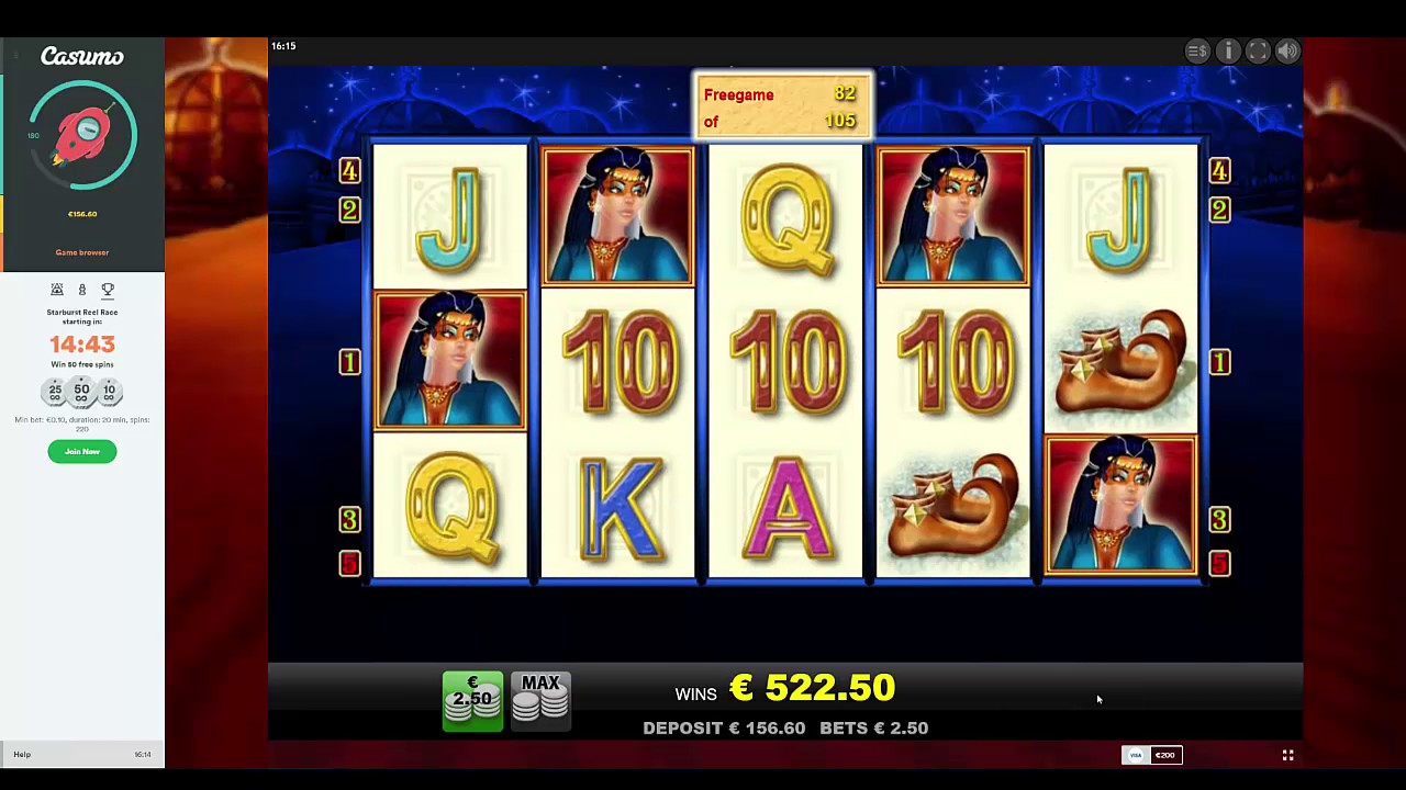Gold of Persia Slot - Big Win - Multi Re-Triggers - Merkur