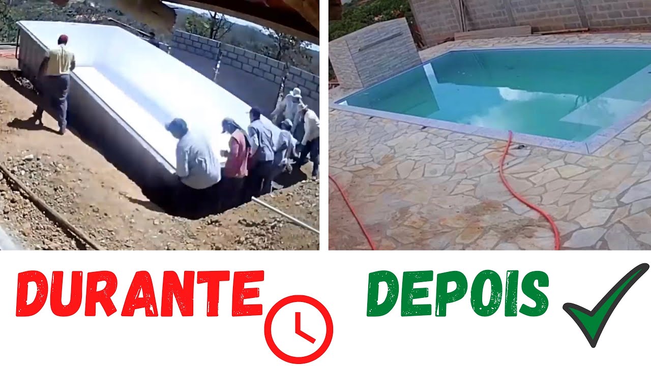 Ep7: Construção da Piscina no sítio/ chácara (Do zero ao acabamento, “time-lapse”)