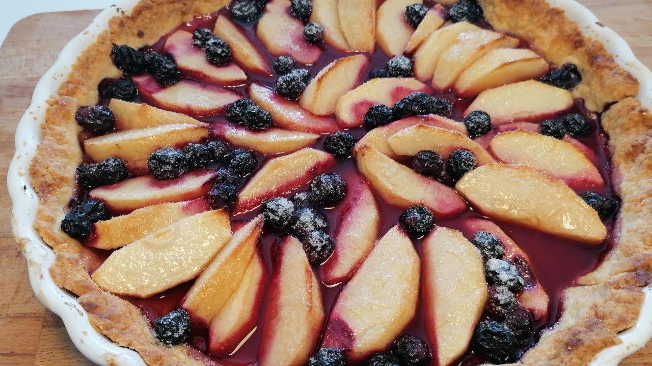 Apple Blueberry Tarte (Apfel-Blaubeere-Tarte)