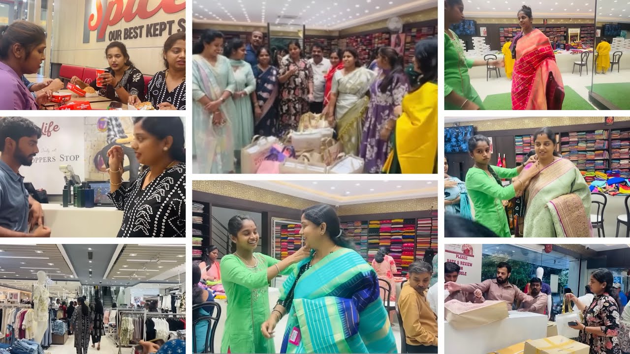 Ratnam Silk shopping 🛍️ Vlog || Marriage Shopping Saree’s Vlog ￼🧿🧿