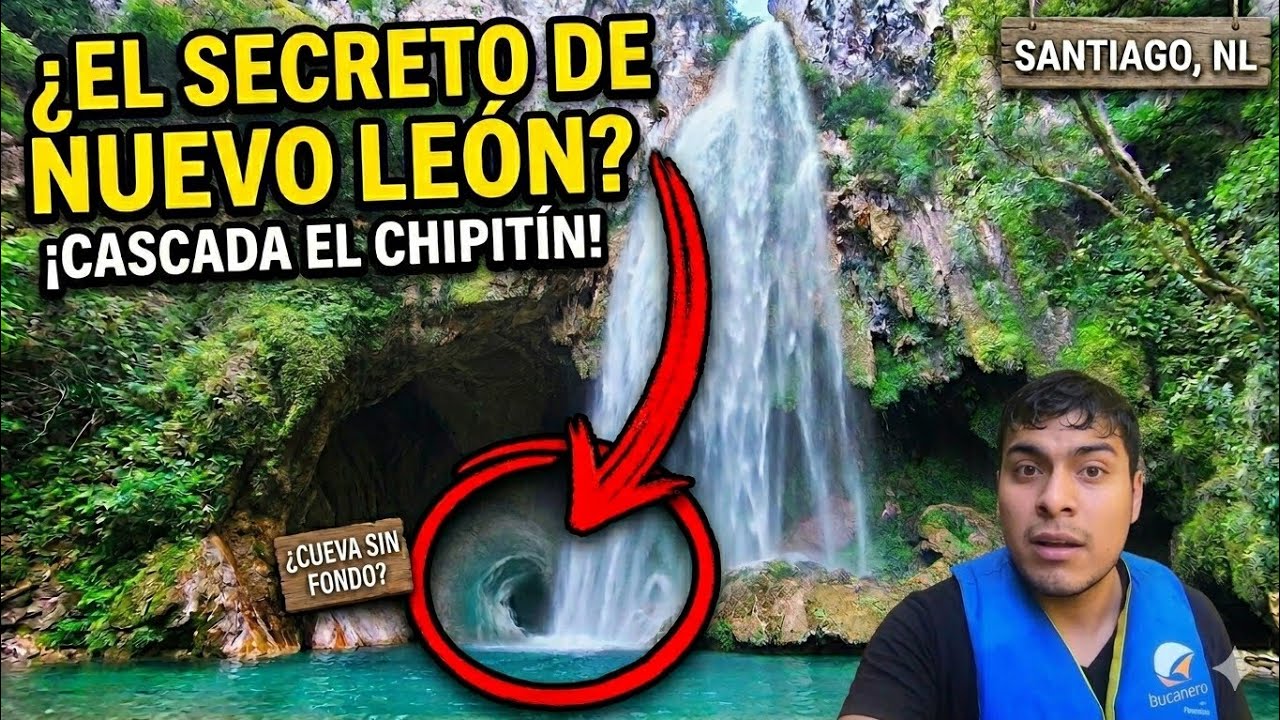 Encontré LA MEJOR Cascada oculta en Santiago Nuevo León 🌊 (Cascada El Chipitín)