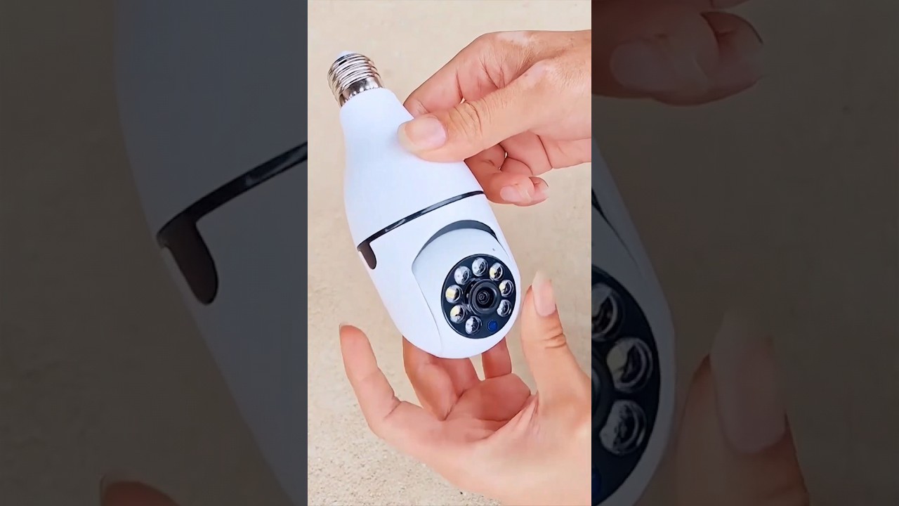 Bombilla con C&aacute;mara de seguridad💡 #shorts #securitycamera #security #tips #hacks #camaras #seguridad