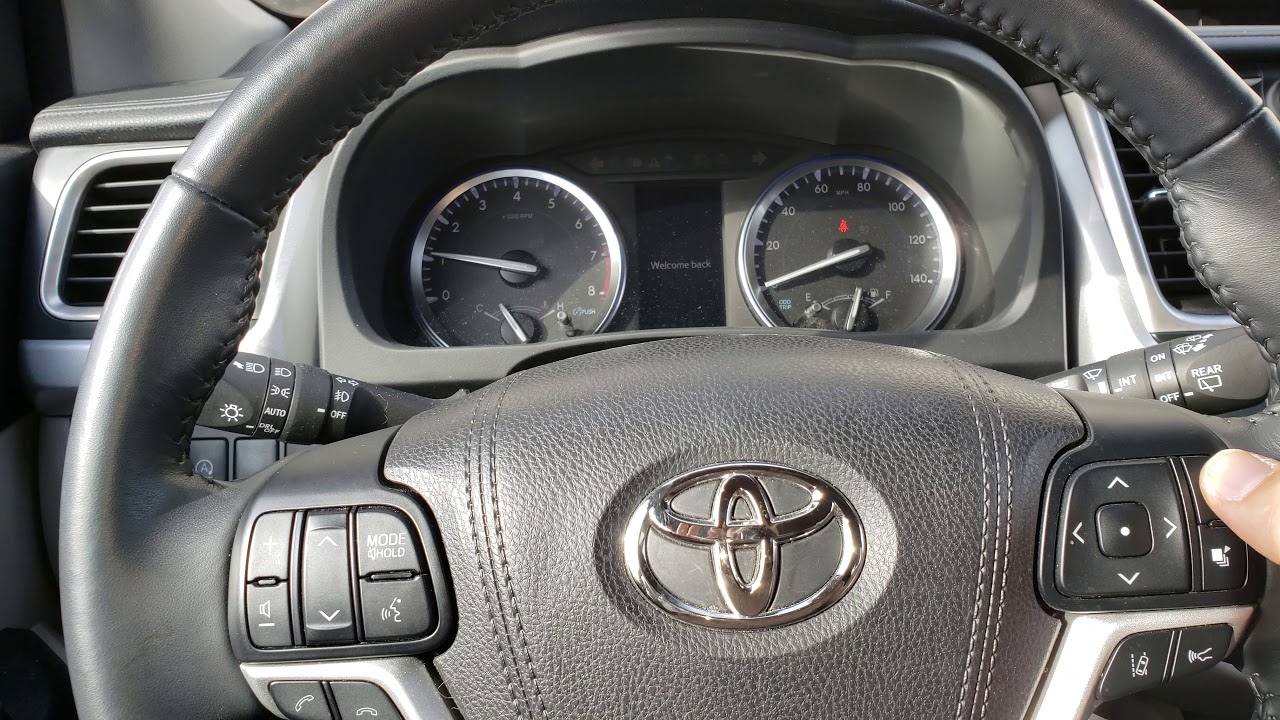Как сбросить индикатор технического обслуживания на Toyota Highlander 2019 года
