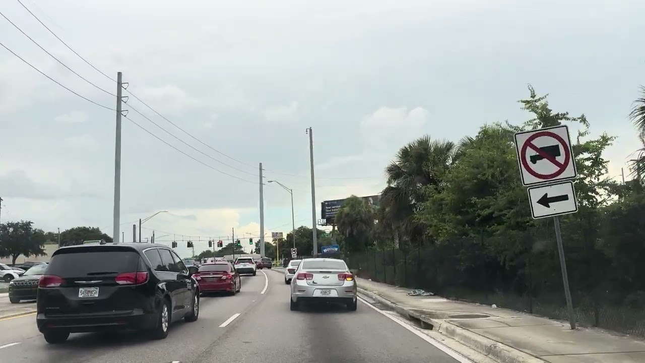 4K Driving | W Waters Av - Busch Boulevard - Fowler Ave | Tampa - Florida