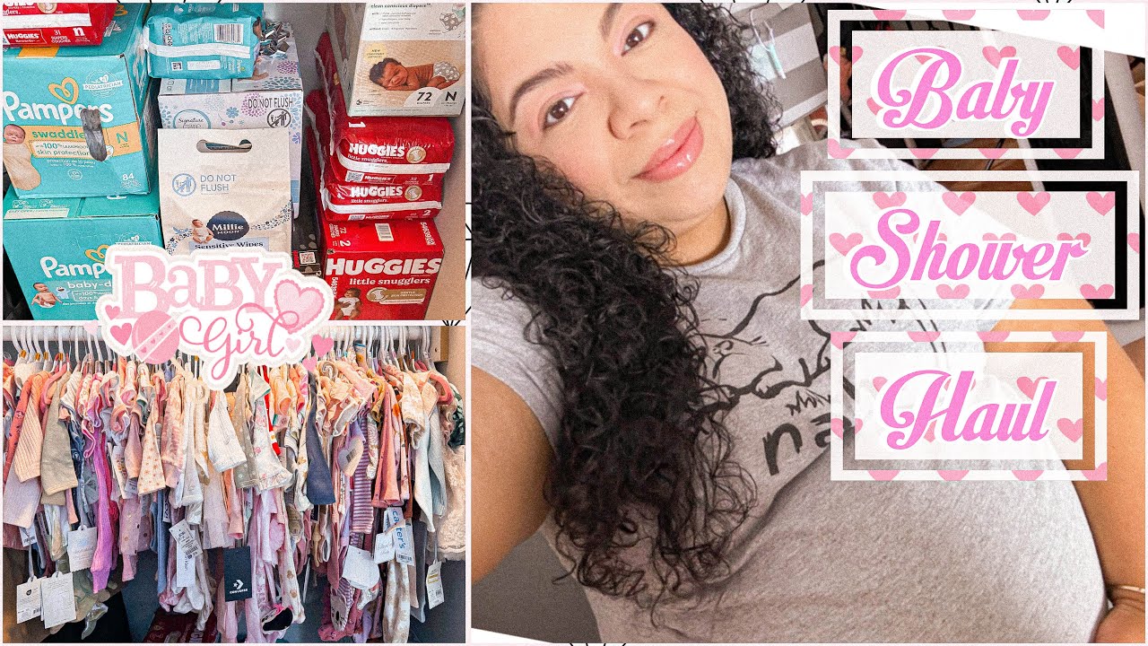 Opening up my baby girl gifts | Baby Girl Shower Haul