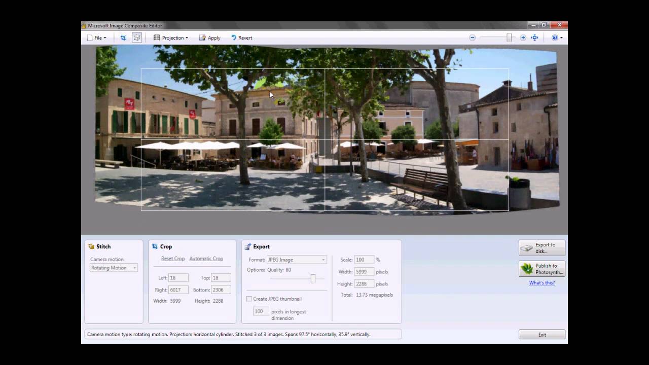 Panoramabilder erstellen mit Microsoft ICE