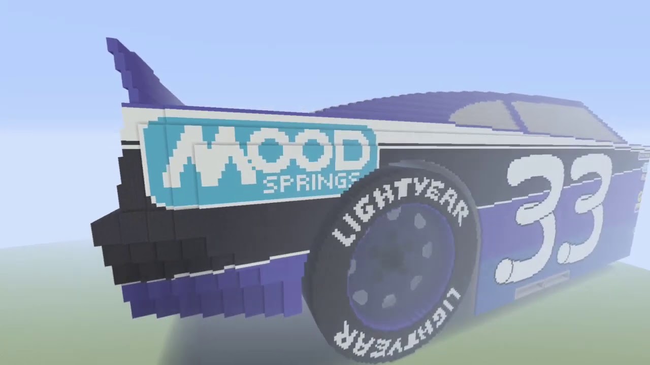 Minecraft Disney Pixar Cars Mega Build - Chuck Armstrong (Mood Springs #33) Piston Cup Racer