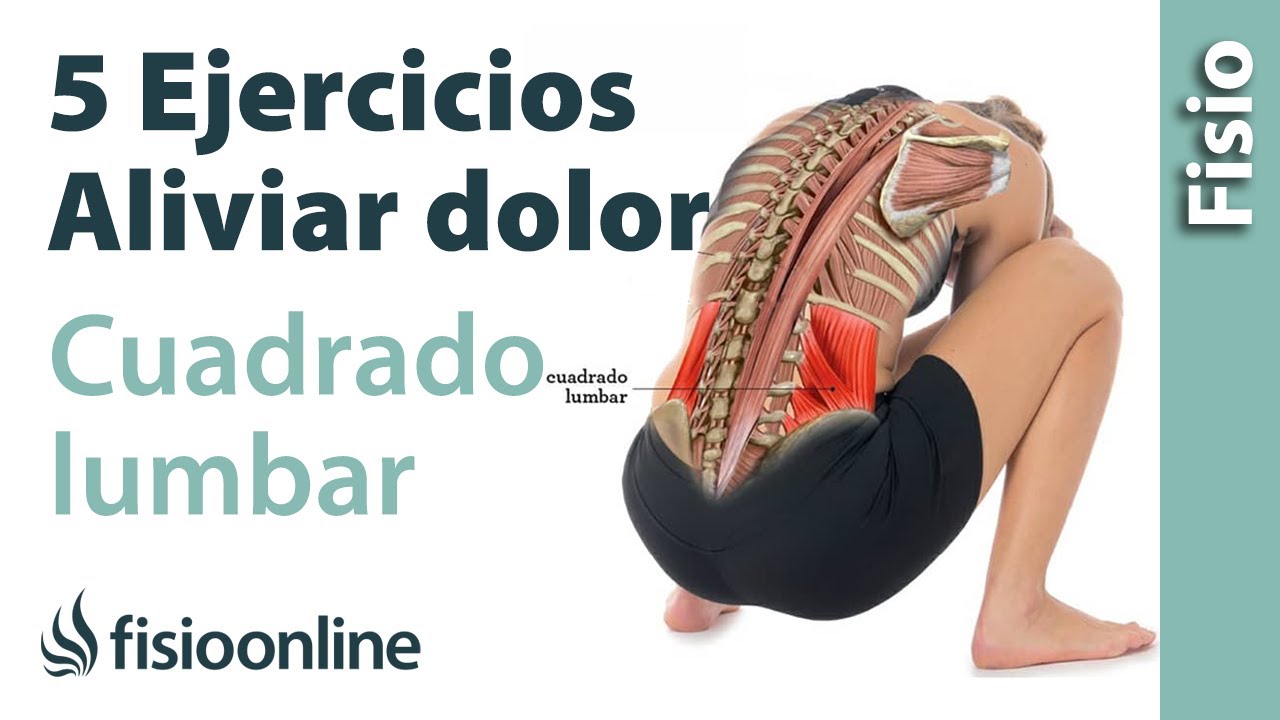 5️⃣ EJERCICIOS para ALIVIAR el dolor del CUADRADO LUMBAR 💢