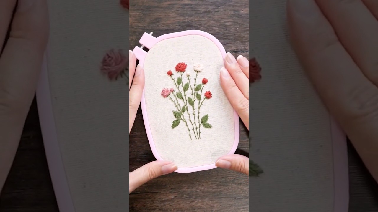 Rose Embroidery Tutorial | DIY Embroidery for Beginners