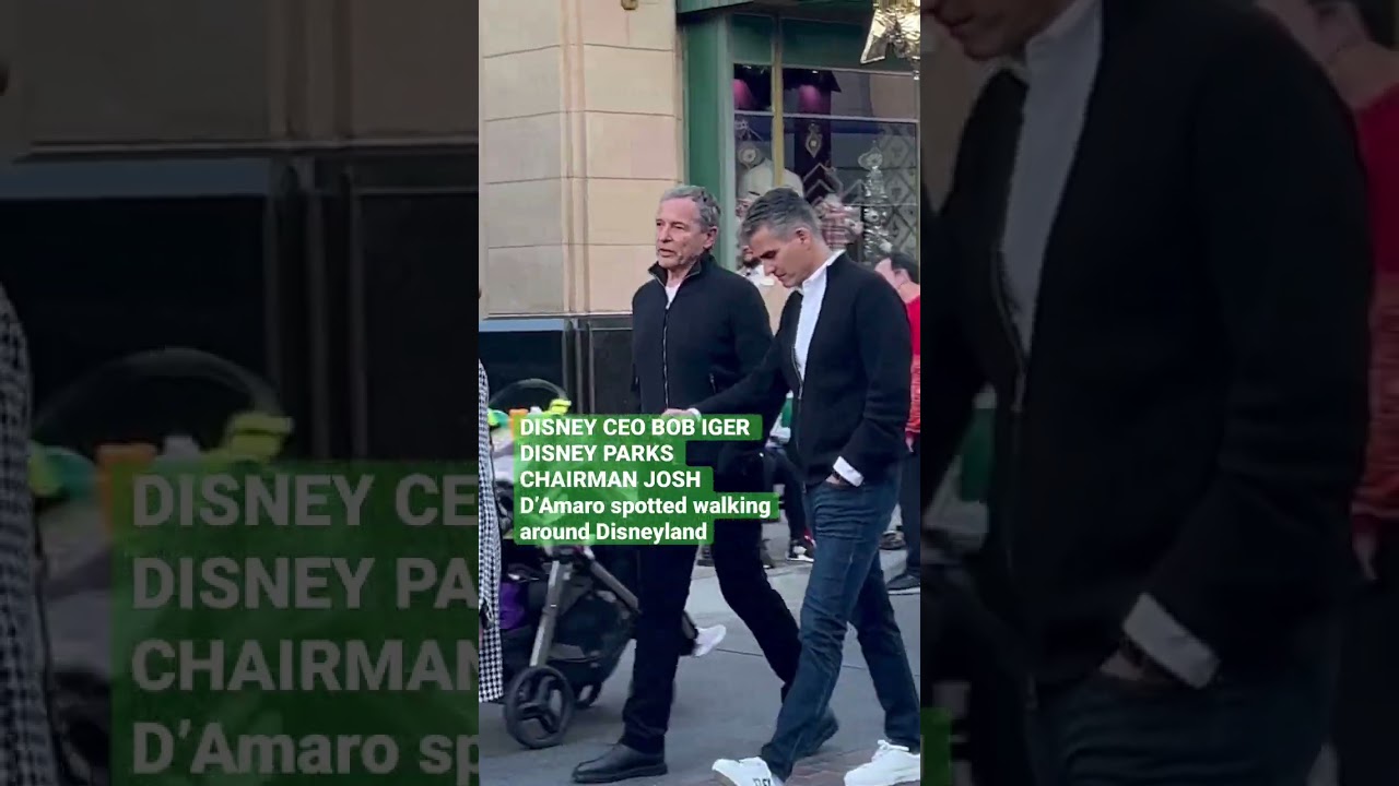 Returning Disney CEO Bob Iger and Josh D&rsquo;Amaro at DCA #disney #disneyland