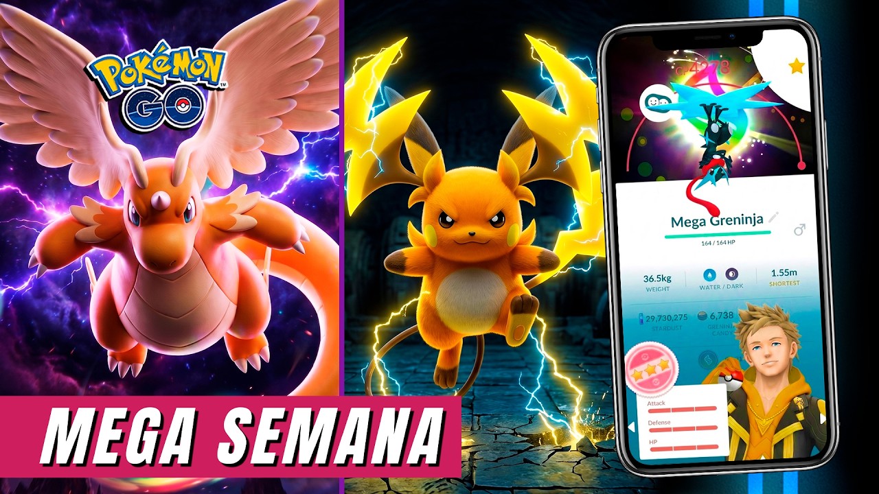 CORRE! Mega Ascens&atilde;o no Pok&eacute;mon GO! NOVAS MEGAS: Greninja, Delphox e Chesnaught