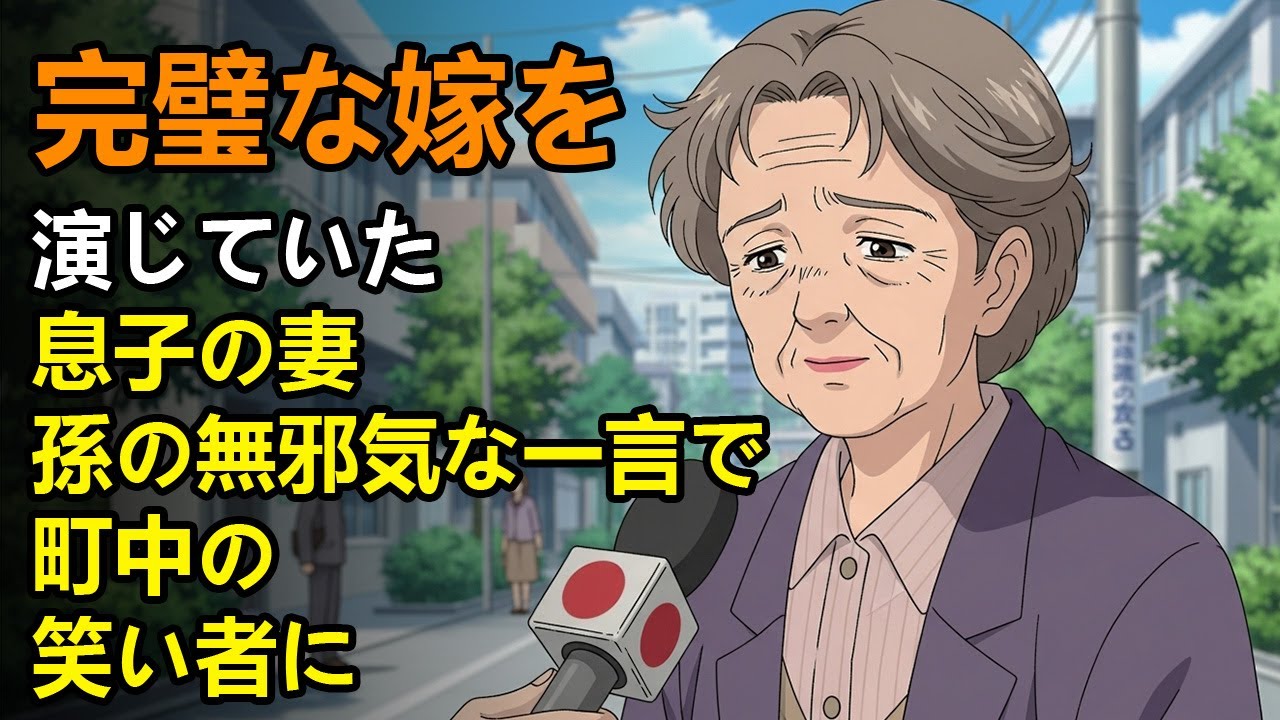 完璧な嫁を演じていた息子の妻、孫の無邪気な一言で町中の笑い者に