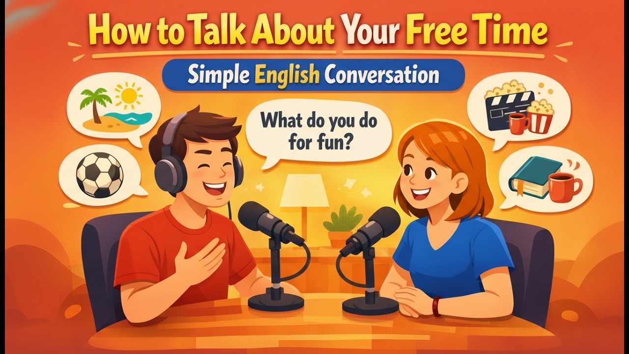 How to Talk About Your Free Time in English|Simple Daily English Conversation Beginner#learnenglish