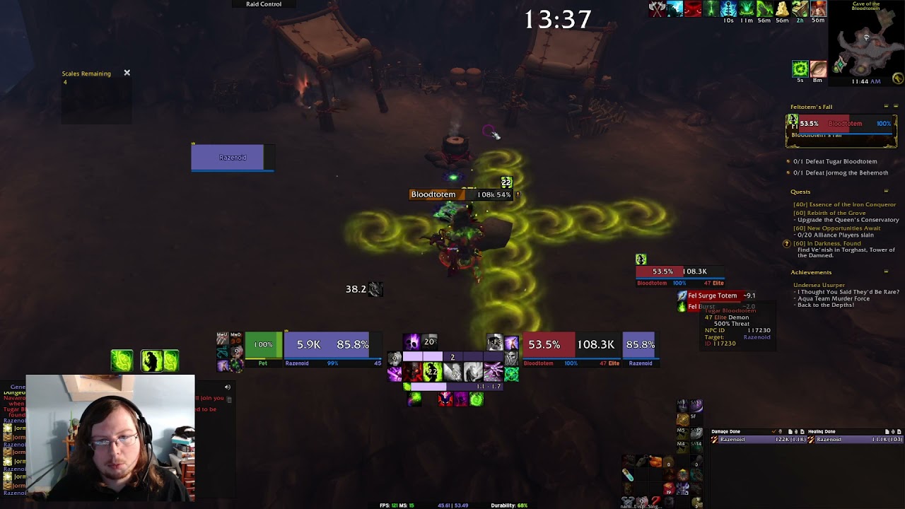 DESTRUCTION WARLOCK MAGE TOWER GUIDE - 9.1.5 - DESTROY TUGAR