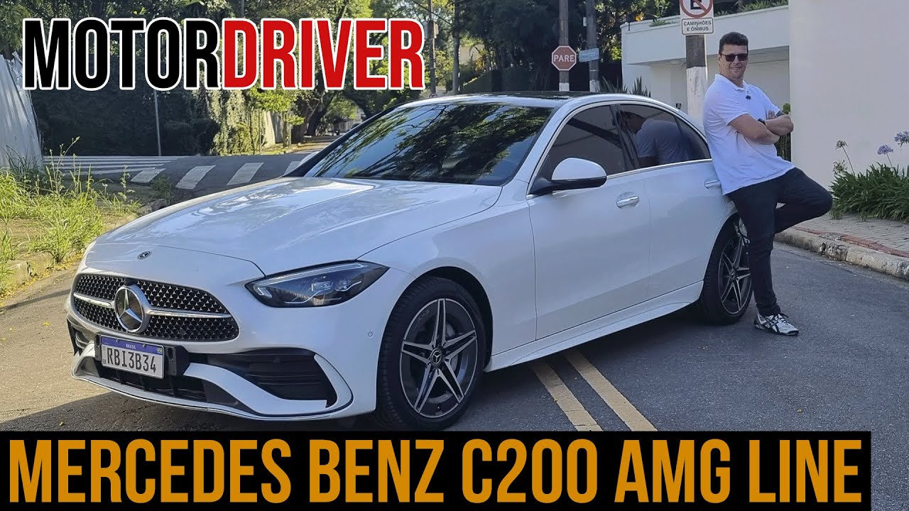 Mercedes C200 AMG Line - Luxo e esportividade andando juntos e com economia de combustível
