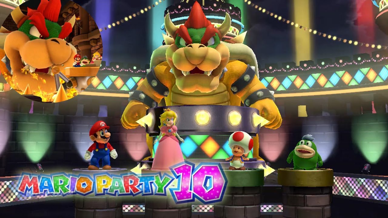 Mario Party 10 - Bowser Party - Mario vs Peach vs Toad vs Spike - Chaos Castle #15