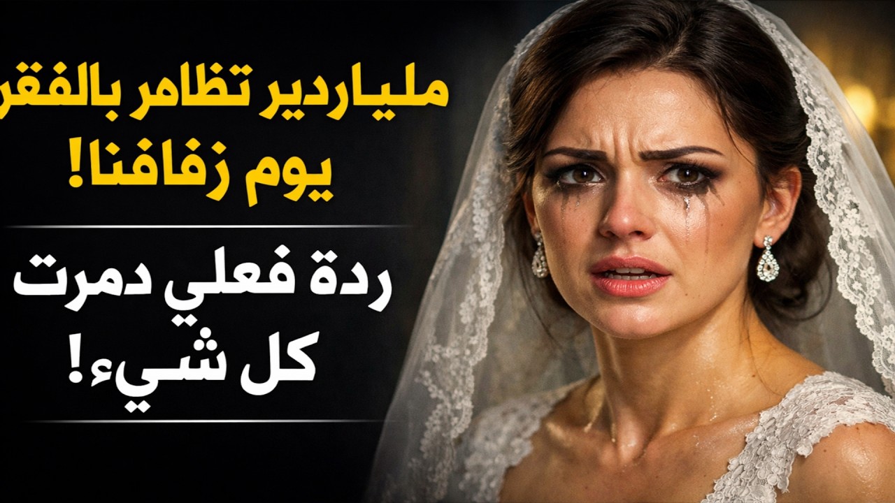 ملياردير تظاهر بالفقر يوم زفافنا. ردة فعلي دمرت كل شيء.