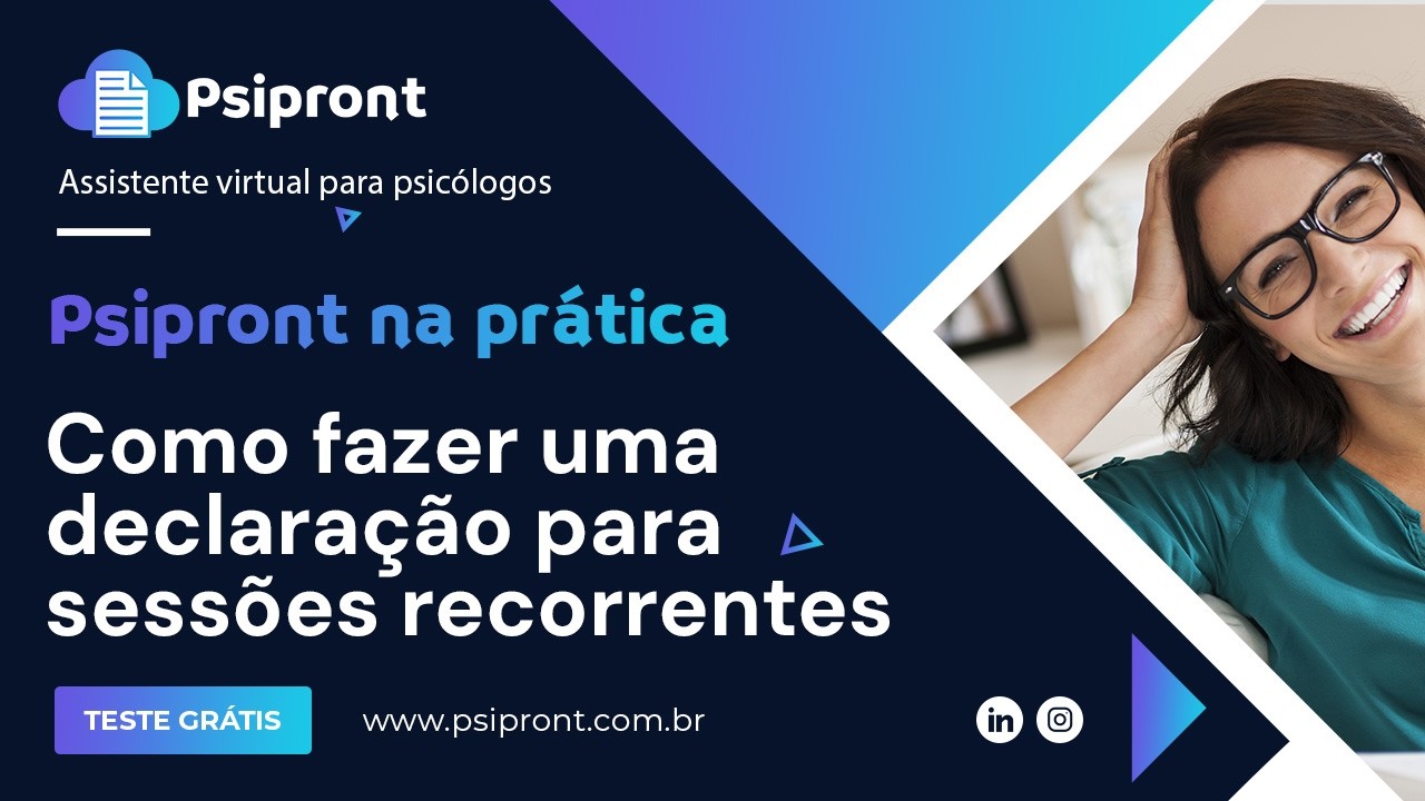 Psipront na prática: como fazer uma declaração para sessões recorrentes