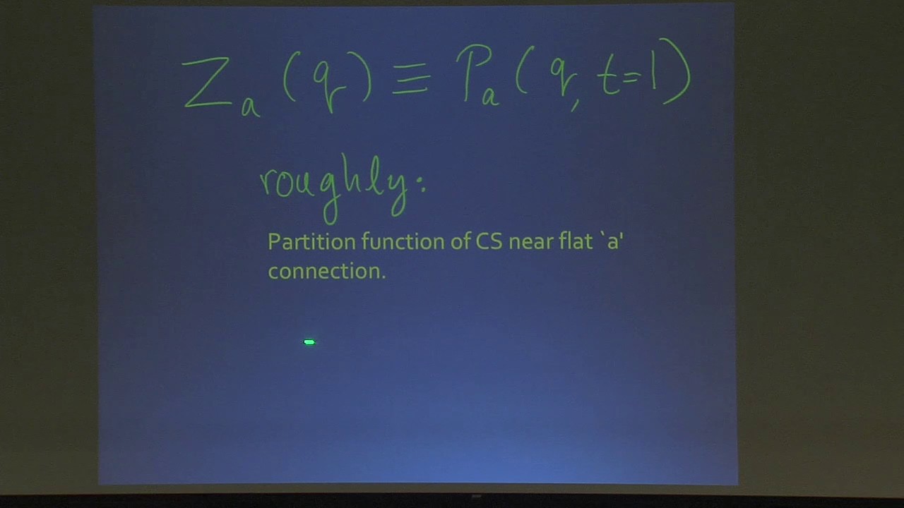 JDG 2017: Cumrun Vafa: String Theory and Homological Invariants for 3-manifolds