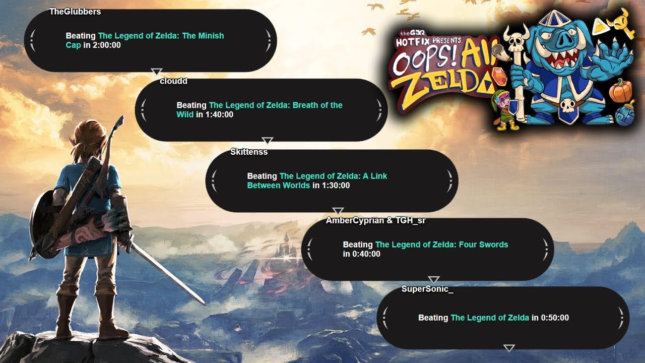 Oops! All Zelda 3 Day 1 - GDQ Hotfix Speedruns