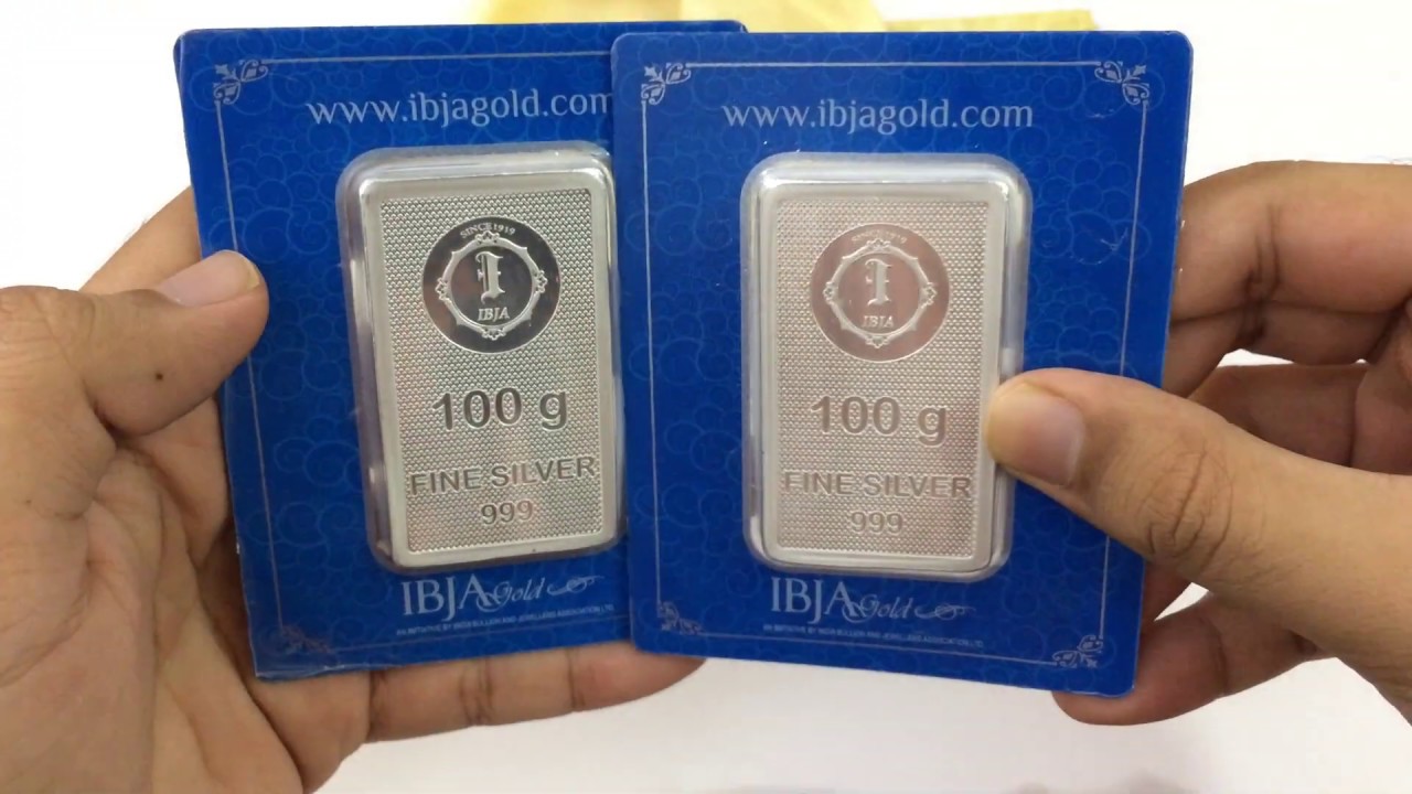 100 Gram 999 Silver Bar IBJA-GOLD Unboxing + Comparison (India 2019)