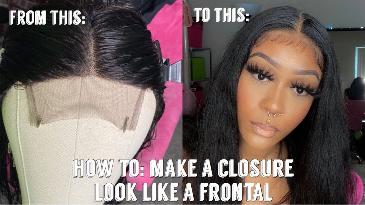 HOW TO: MAKE A CLOSURE LOOK LIKE A FRONTAL | PLUCKING TUTORIAL | DONMILY HAIR