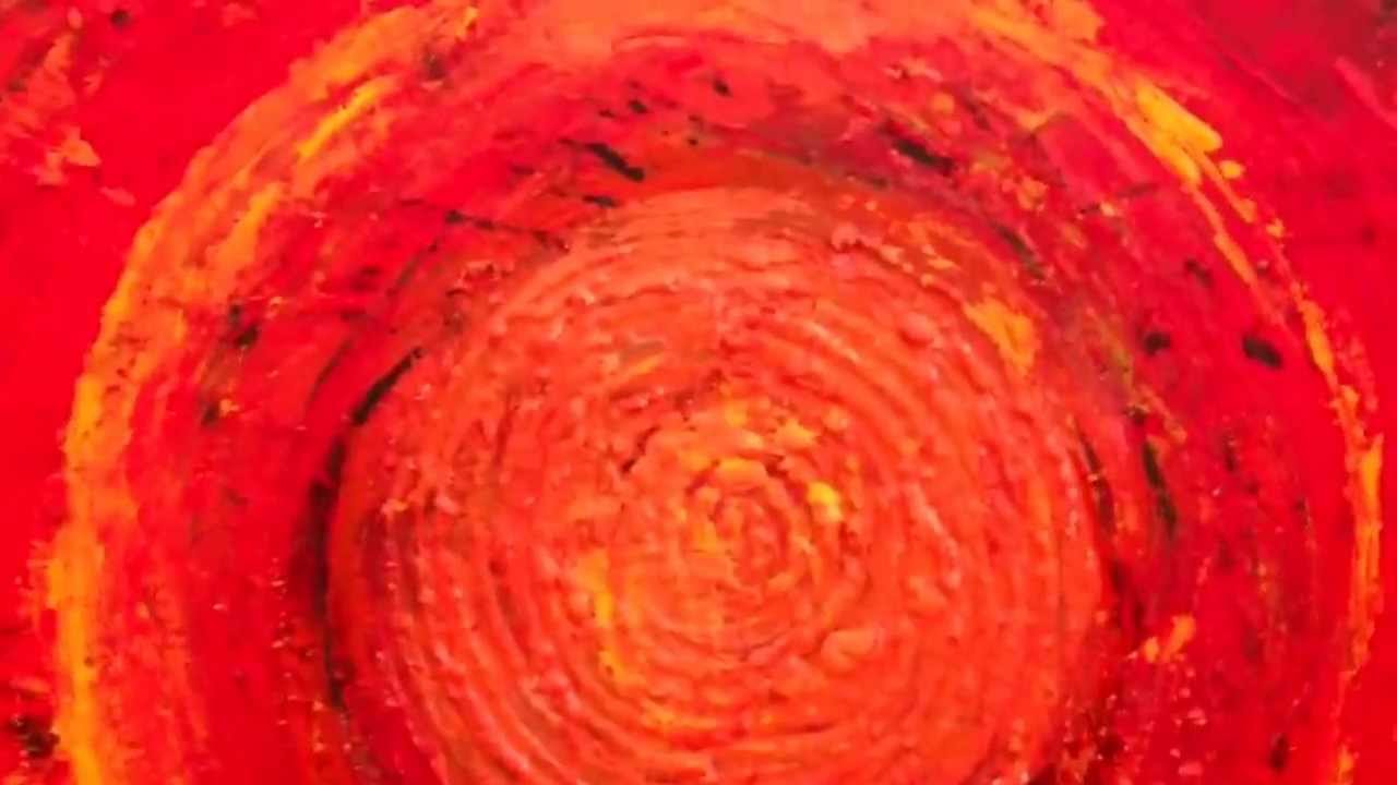 Orange red dream II - abstract painting - Art by Dibbb
