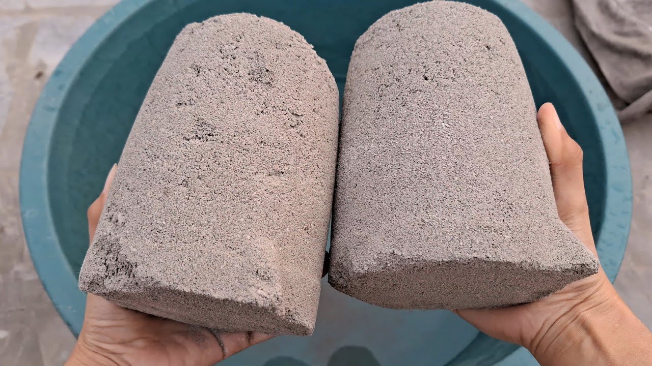 ASMR Sand cement water crumbling edits satisfying