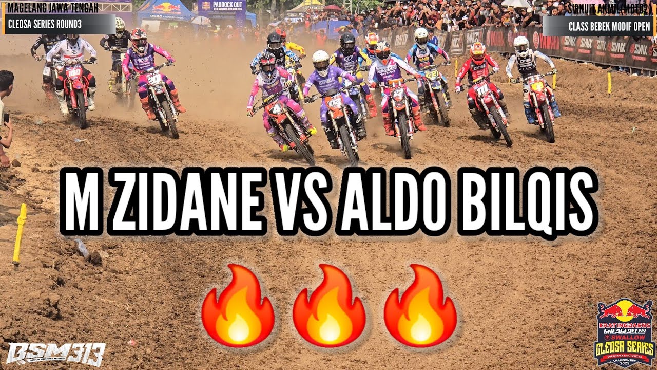 DUEL LANGKA M ZIDANE VS ALDO BILQIS!! MOTO2 BEBEK MODIF OPEN!! CLEOSA ROUND3!!