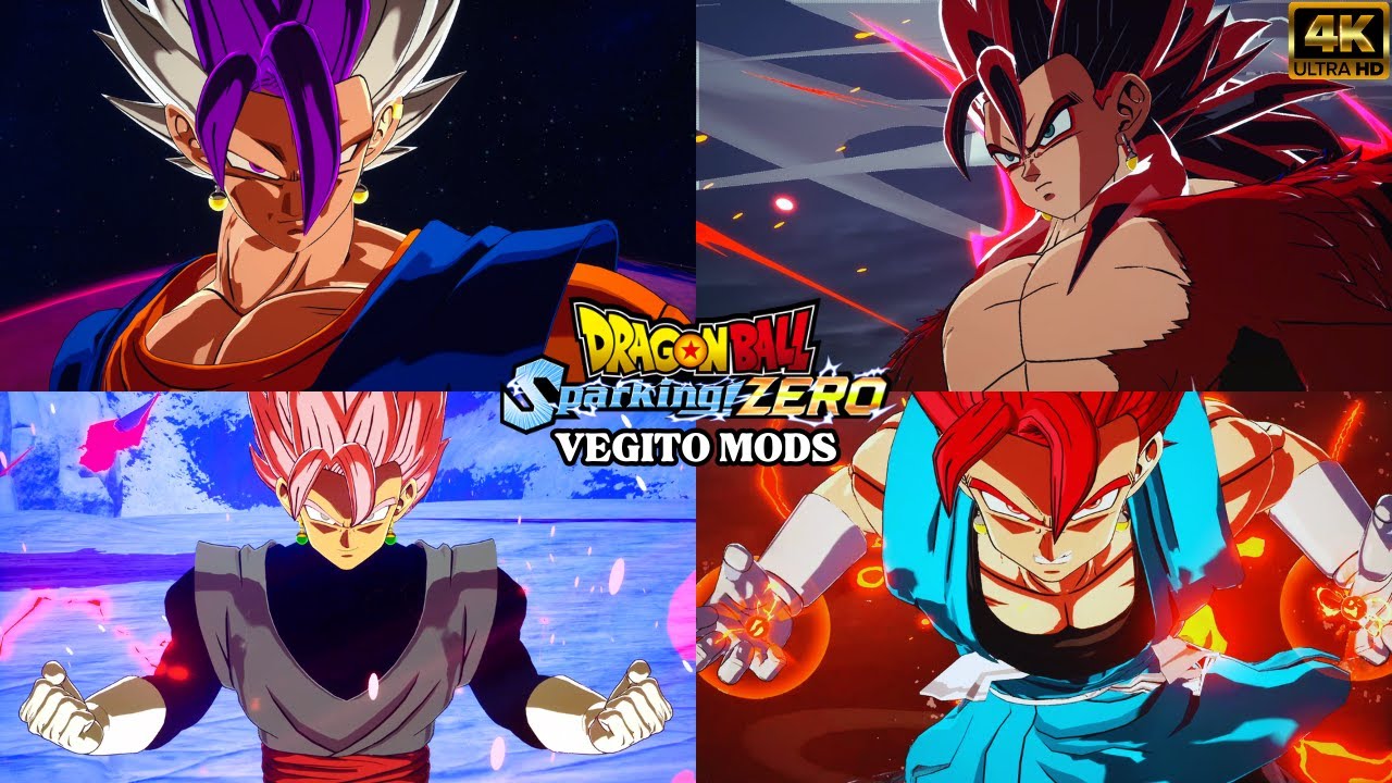 SUBSCRIBER REQUEST! Dragon Ball Sparking! Zero Best Mods Skins/Costume - Vegito  [ 4K ]