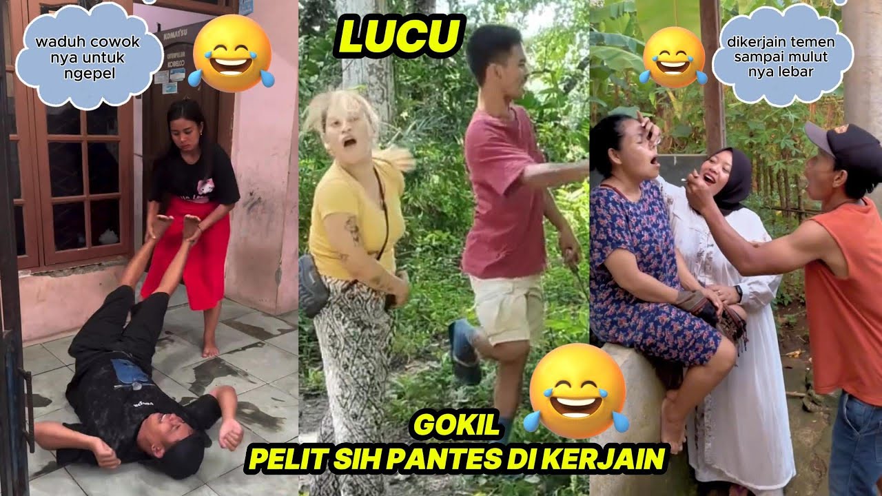 GOKIL PELIT SIH PANTES DI KERJAIN BIKIN KOCAK !!! KUMPULAN DRAMA LUCU