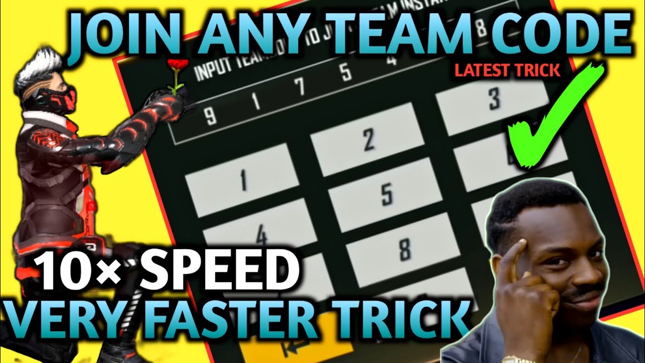 How to join team code fast in free fire | 2021 Latest trick | Free Fire team code tricks