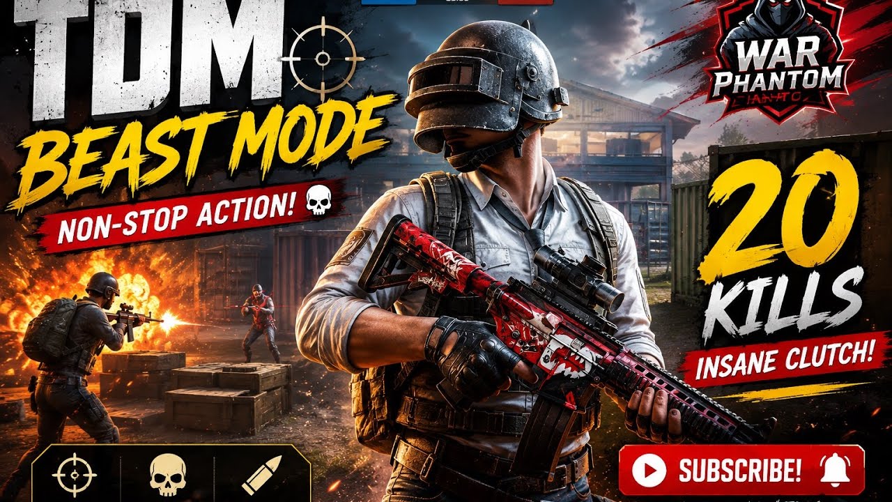 TDM Beast Mode Activated! 😈Non-Stop Clutch! 😈 | PUBG Mobile #pubgmobile #bgmi #subscribe #gameplay 