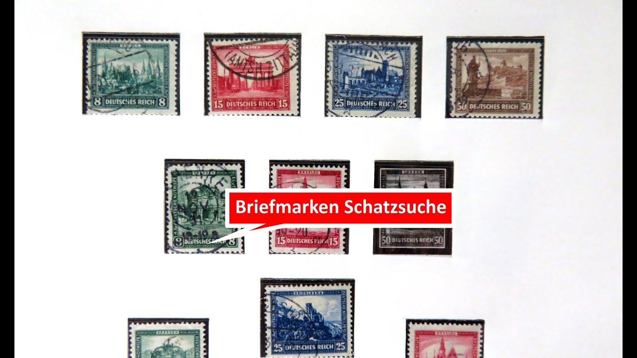 Briefmarken wertvoll? Schatzsuche in einer Sammlung Deutsches Reich / Weimarer Republik