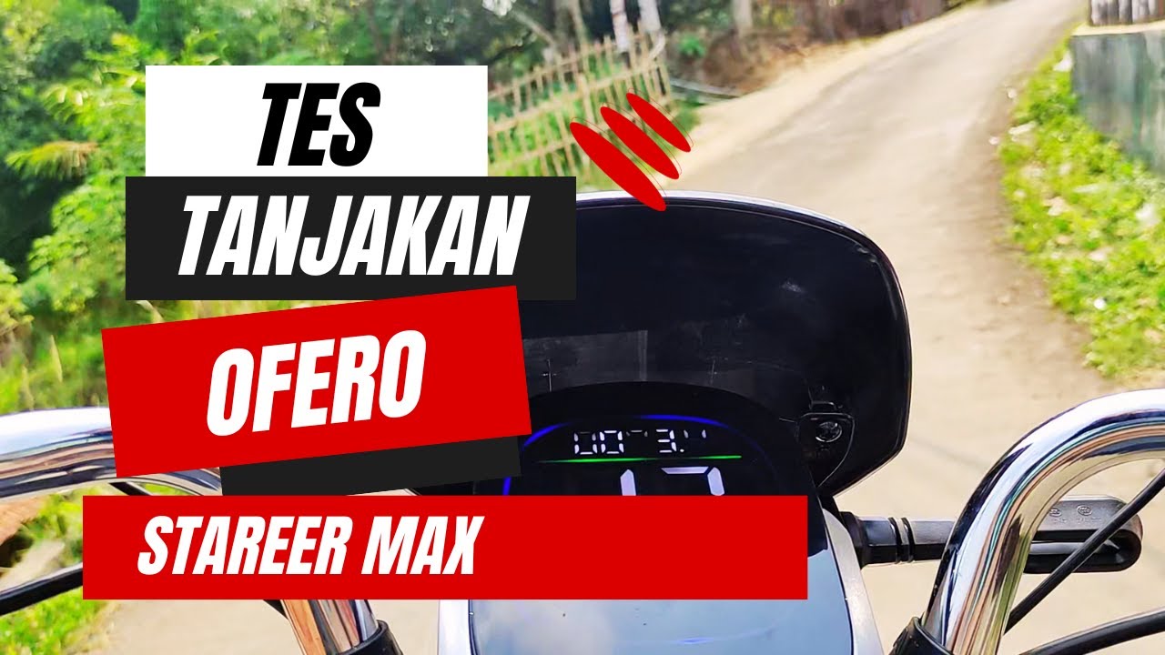 Tes drive sepeda listrik Ofero Stareer Max di tanjakan dan turunan jalan desa