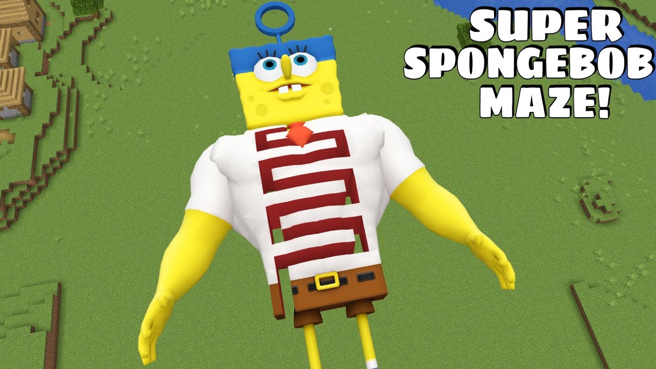 MAZE SUPER SPONGEBOB Gameplay in Minecraft - Coffin Meme