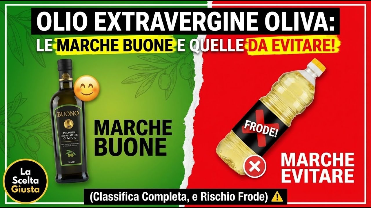 Olio Extravergine Oliva: Le Marche BUONE e QUELLE DA EVITARE! (Classifica Completa, e Rischio Frode)